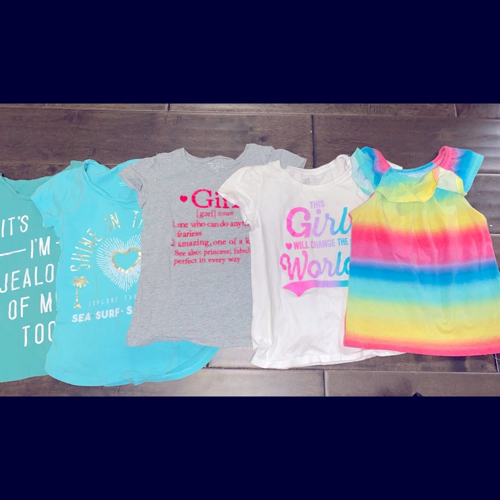 5T Graphic T- shirt bundle Old Navy, Children’s Place, 365 Kids Selling together